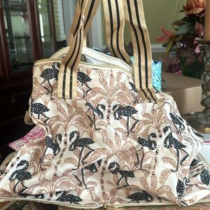 NWT Lilly Pulitzer Getaway Packable tote - Deeper Coconut Lil Stir It